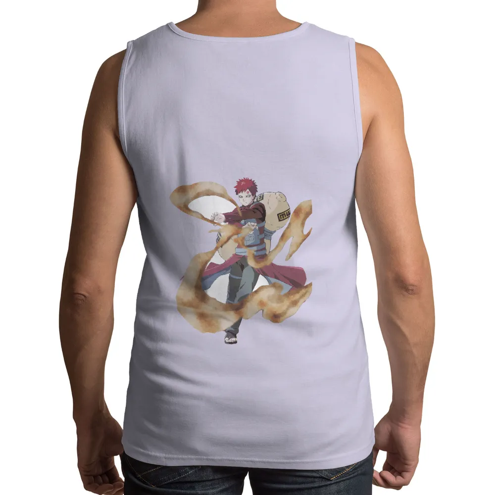 Gaara Sand Arms TShirt Printing - Anime Power and Determination|youth naruto shirts