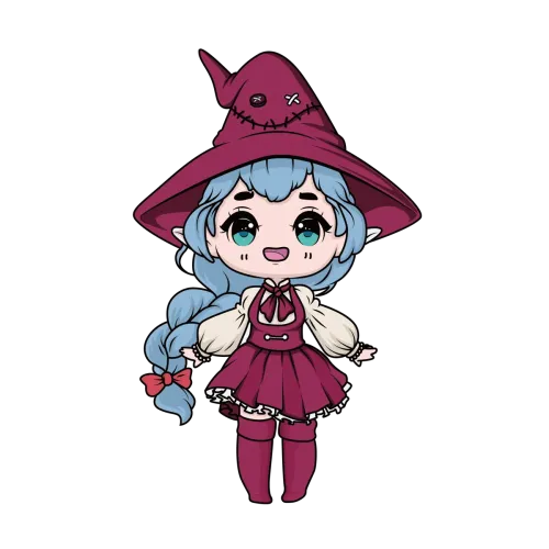 Custom T-Shirt Printing: Luna the Cheerful Witch