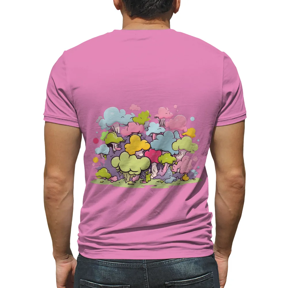 Enchanting Fantasy Forest: Vibrant & Whimsical Art Design|final fantasy 35th anniversary ut graphic t shirt