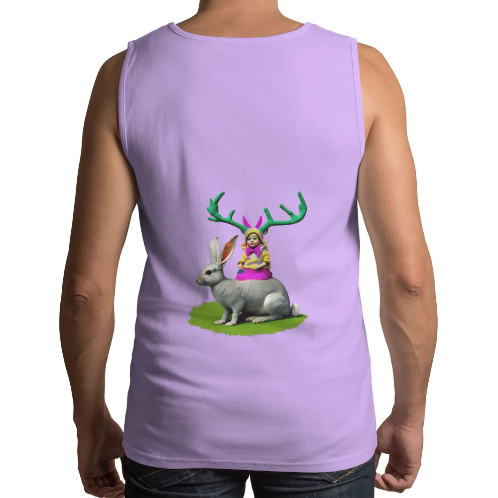 Custom T-Shirt Printing: Whimsical Rabbit Adventure|t shirt painting on nature