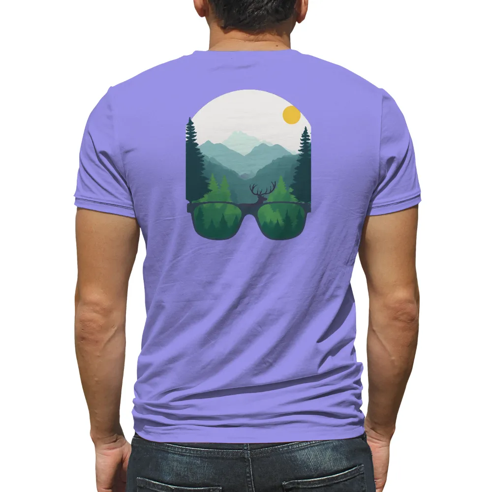 TShirt Printing: Nature's Harmony Through Sunglasses|pokemon forest shirt