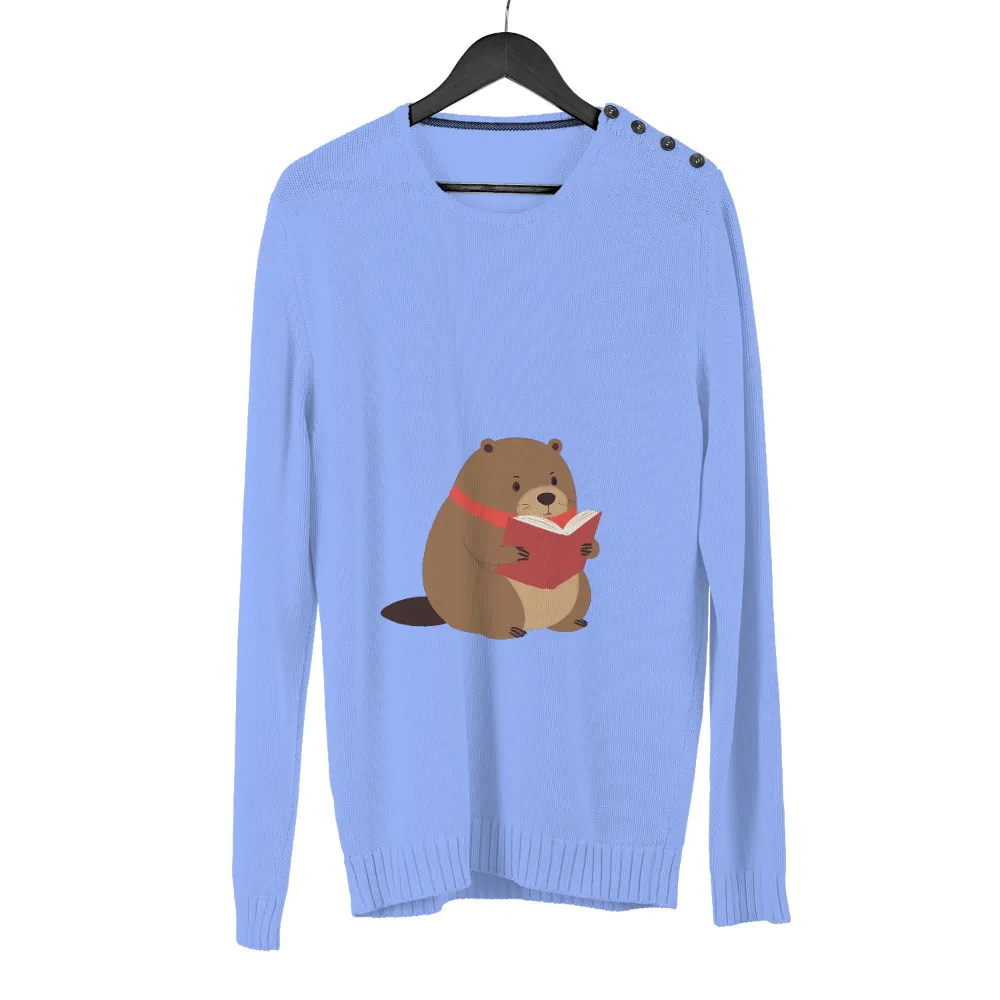 Graphic Tees: Benny the Beaver - Reading and Learning|zayde wisdom