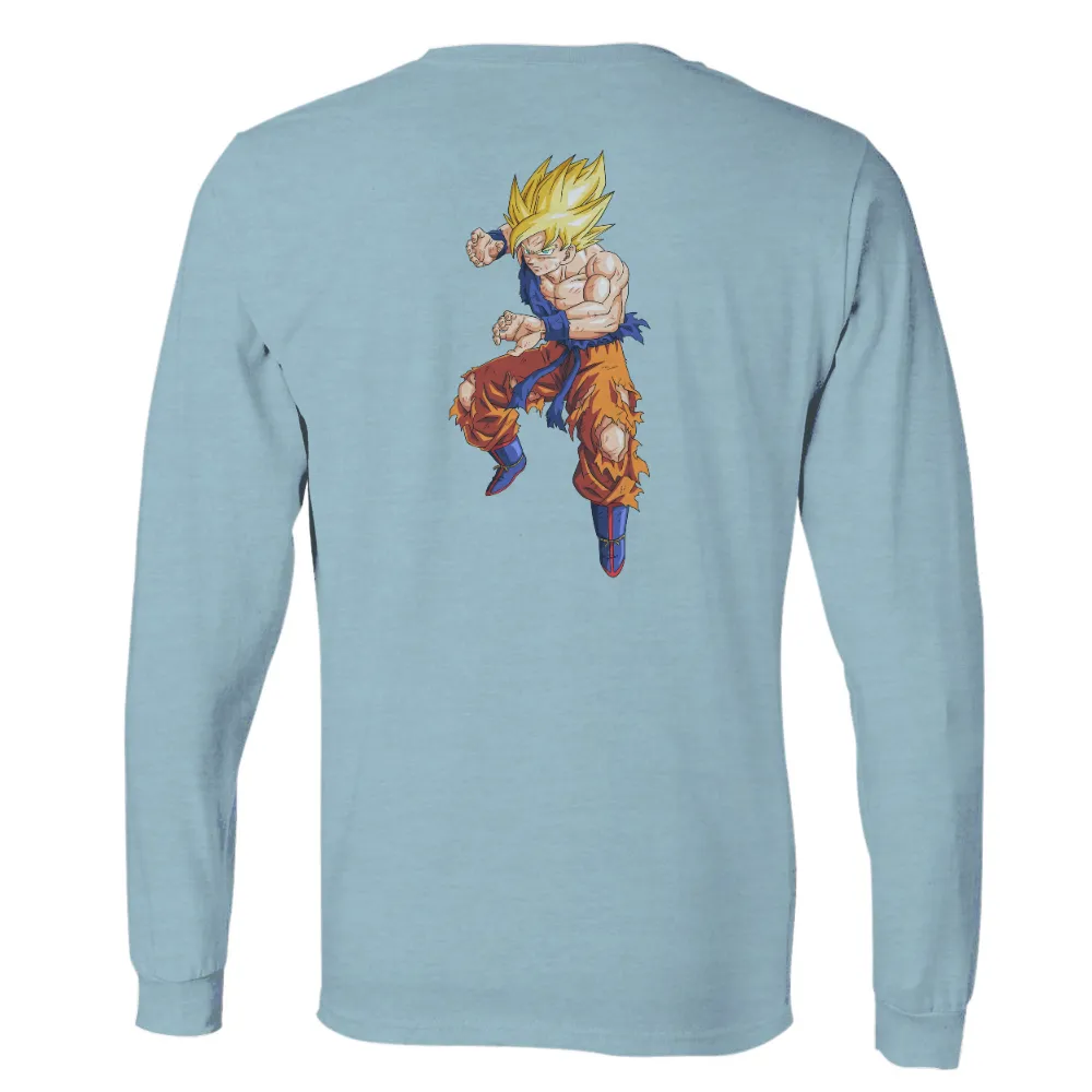 T-Shirt Printing: Legendary Warrior - Anime Hero with Golden Hair|lebron ultimate warrior