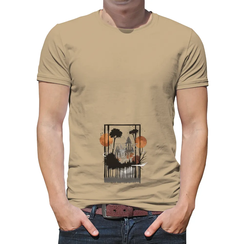 TShirt Design: Autumn's Here - Embrace the Season|capitalist nostalgia shirt