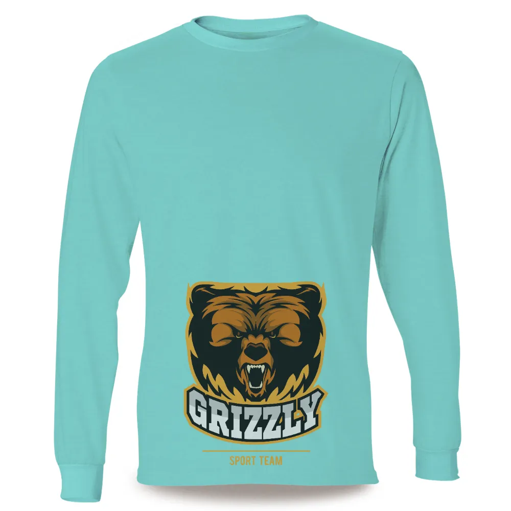 TShirt Design: Grizzly Sport Team - Bold and Fearless|rainbow pride shirt womens