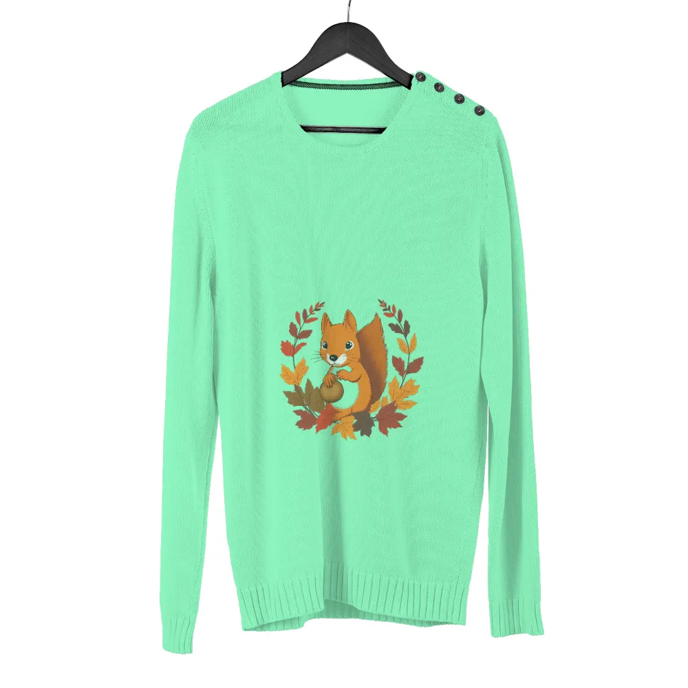 T-Shirts Custom: Autumn Squirrel - Fall Harvest Design|cancan yeet summers fall slayworld shirt