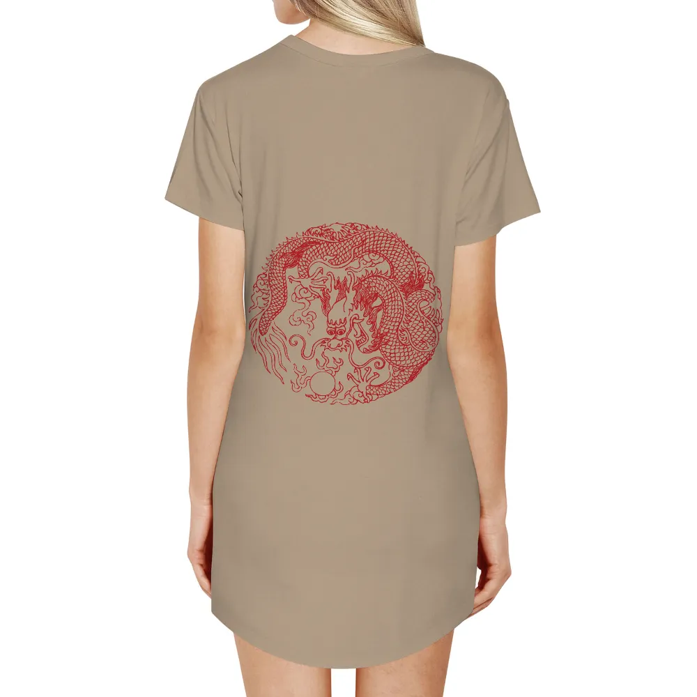 Custom Tee Shirts: Dragon of Wisdom - Artistic Mythical Design|club giv mythology summer shirt