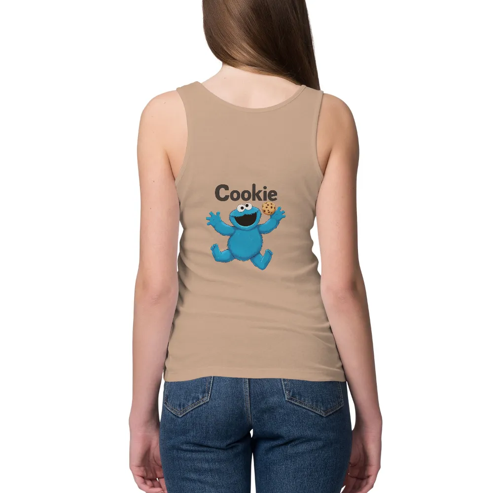 T-Shirt Printing: Blue Monster Cookie Joy|fun summer button down shirts