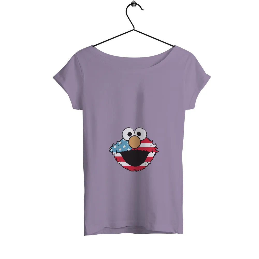 Elmo TShirt Printing: Patriotic Cheer with Stars and Stripes|beer hockey guns and freedom shirt