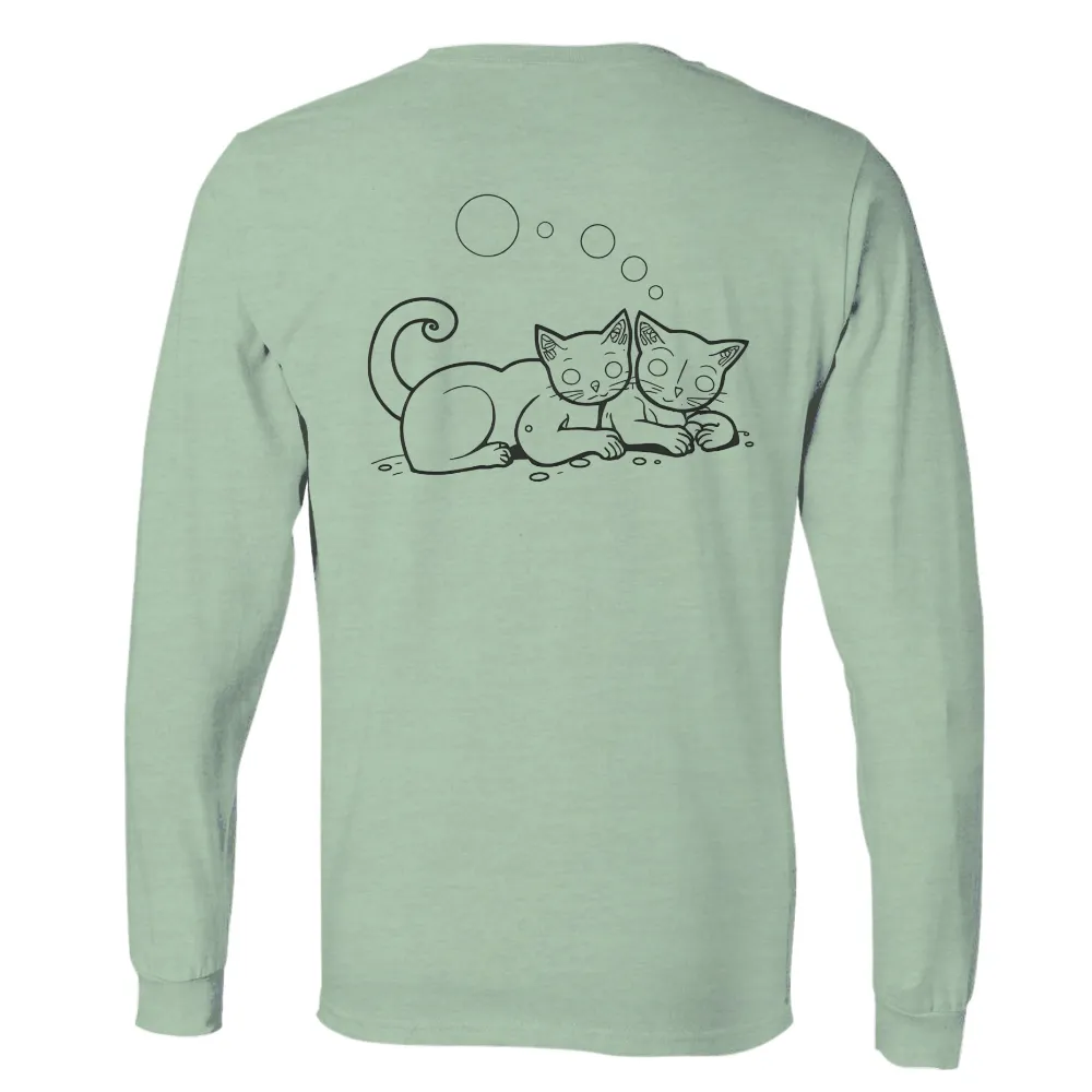 TShirt Design: Whiskers and Paws' Magical Adventure| Playful kittens in a whimsical scene