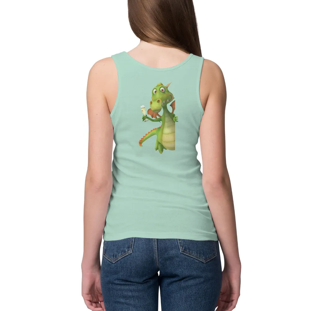 Customized Tee Shirts: Celebrate Life with Whimsical Dragon|fun summer button down shirts