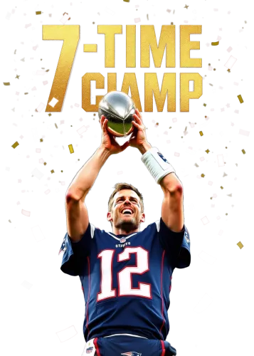 7-TIME CHAMP - t shirt tom brady