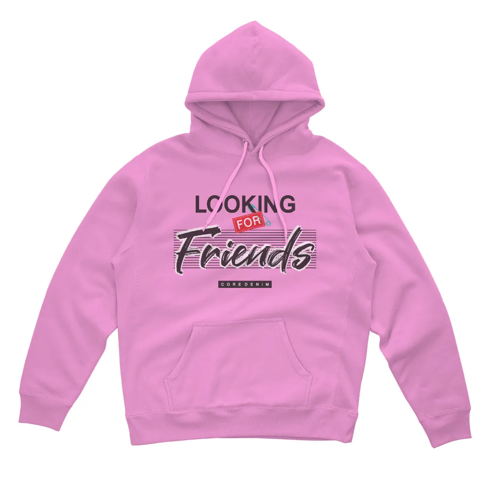 Custom T-Shirt Printing: Looking For Friends - Friendship, Connection, Urban Life|friendship shirts