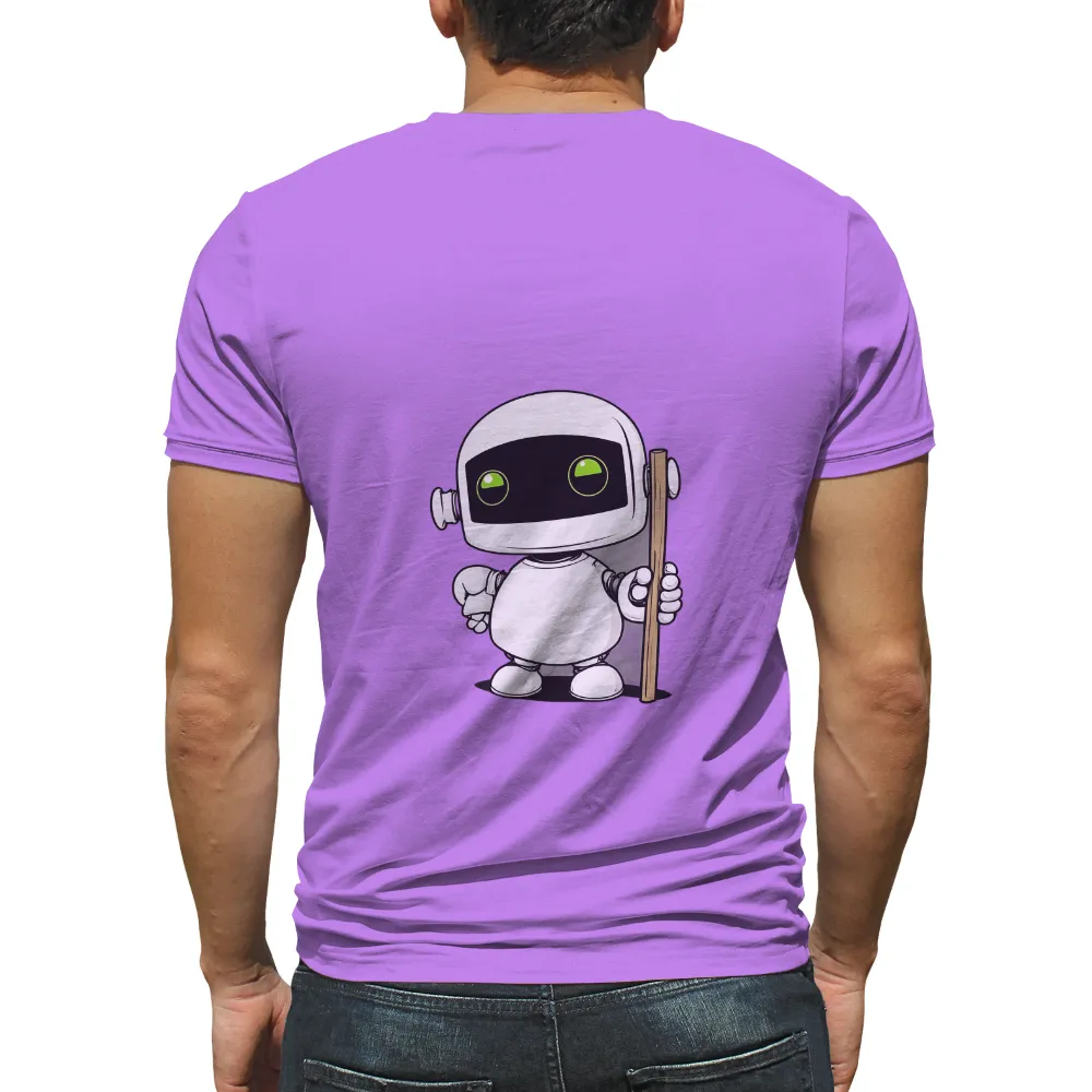 Custom Tee Shirts: Zephyr - A Whimsical Retro Robot|port authority men's retro camp shirt