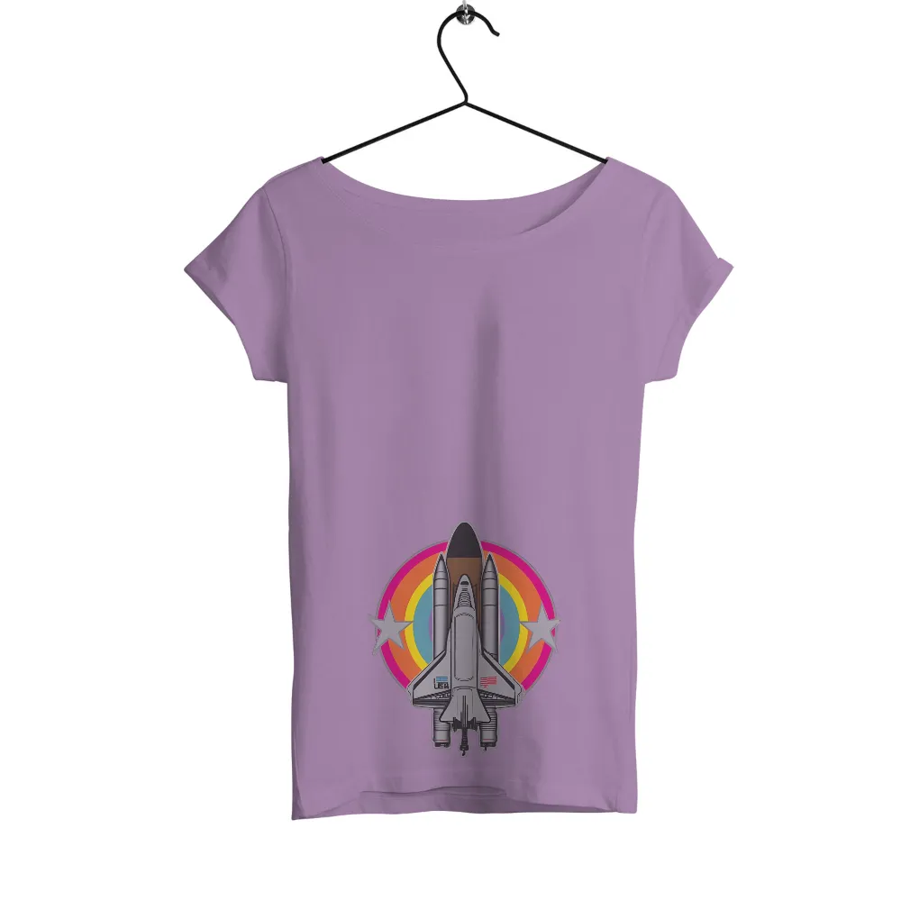 Custom T-Shirt Printing: Space Shuttle Journey - Vintage & Retro Design|nostalgia t shirts online