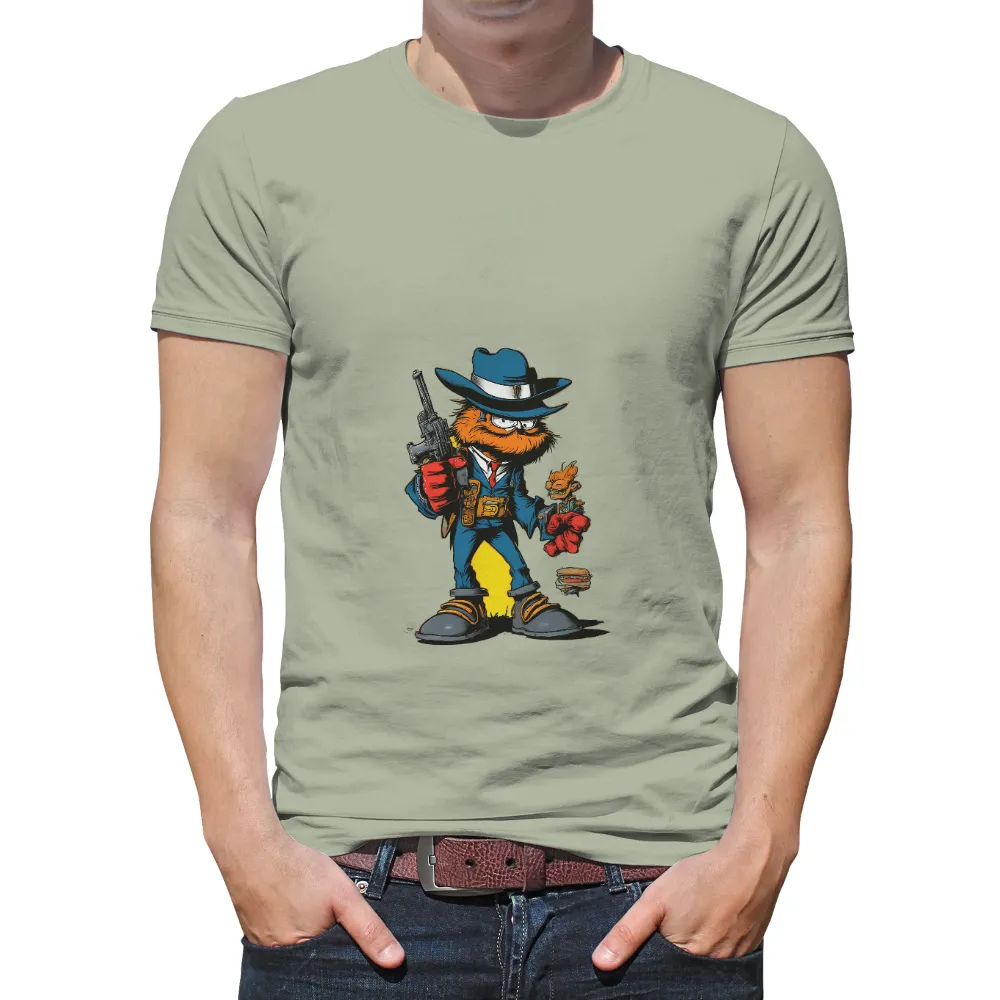 Shirts Graphic Tees | Cool Gangster Mascot Design| Mascot with a small creature