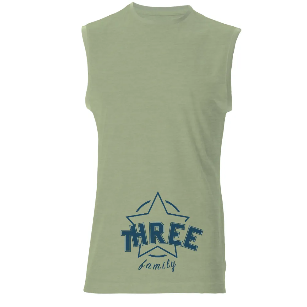 Tee Shirts Printed: THREE Family - Unity and Love|matching 4th of july shirts for family