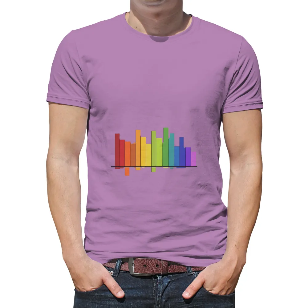 T-Shirts Custom: Vibrant City Skyline - Colorful Night|joel embiid city edition shirt