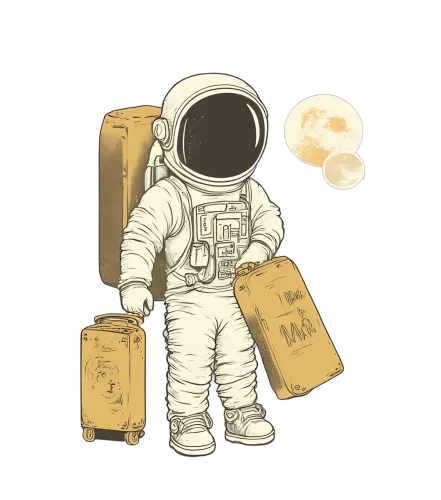 Graphic Tees: Vintage Astronaut Adventure - Space Traveler