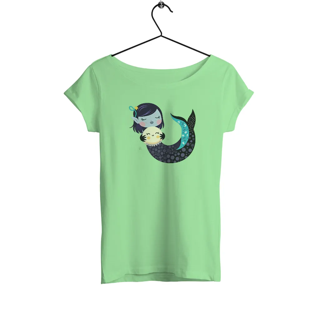 T-Shirts Design: Mermaid Luna Embracing the Moon|dallas stars tickets 2022