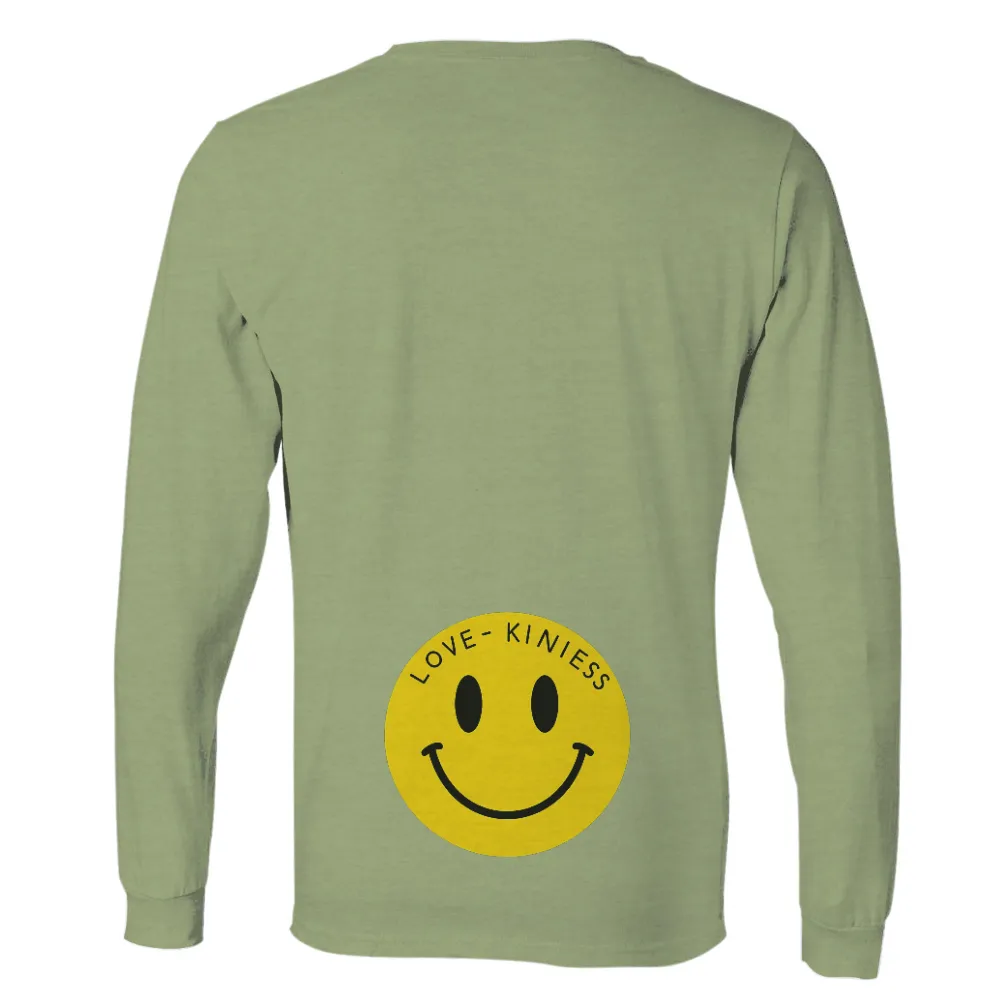 Spread Positivity with Smiley Face Love-Kiniess Design|90s vintage t shirts cheap