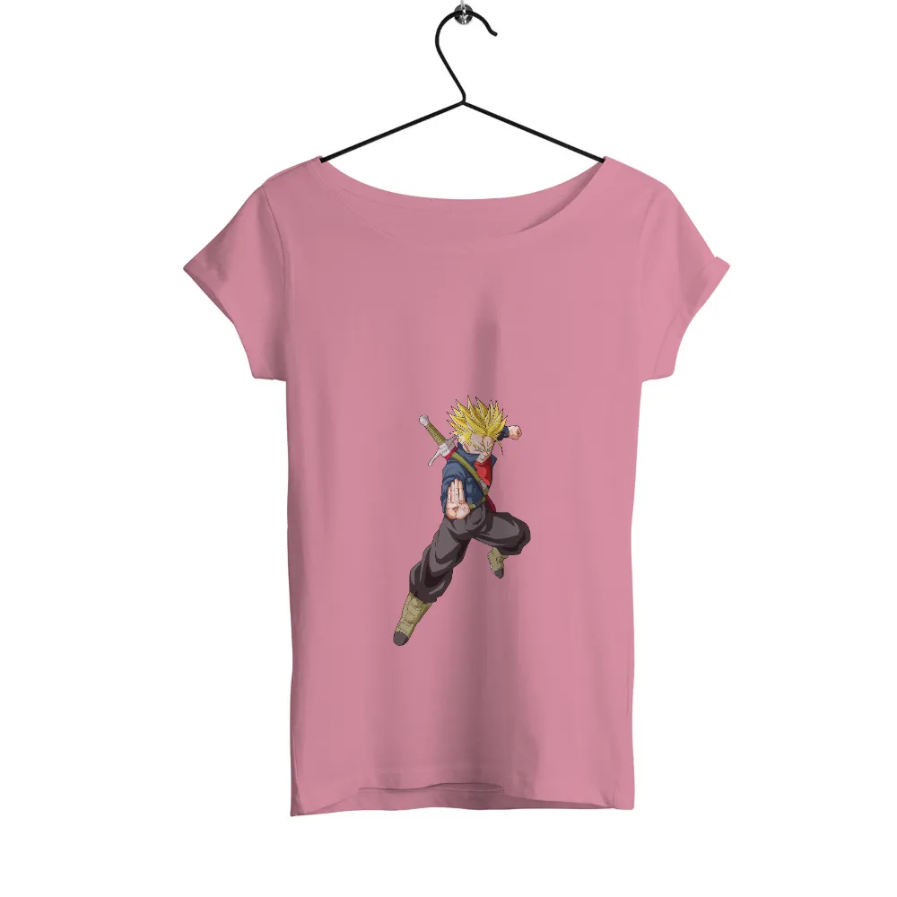 Customized Tee Shirts: Trunks - Anime Hero Ready for Battle|nhs superhero t shirt