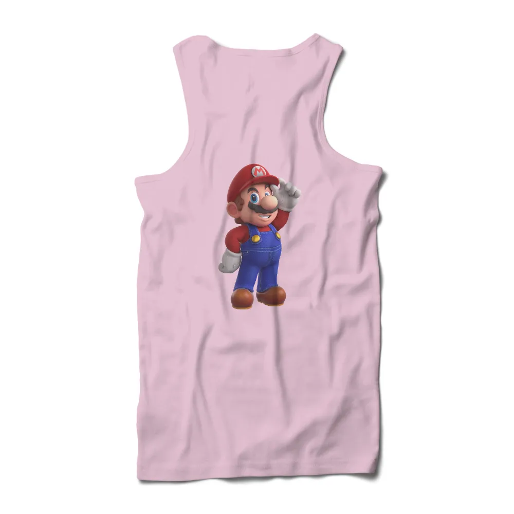 Custom Tee Shirts: Mario's Epic Adventure - Gaming Hero|project k9 hero shirts