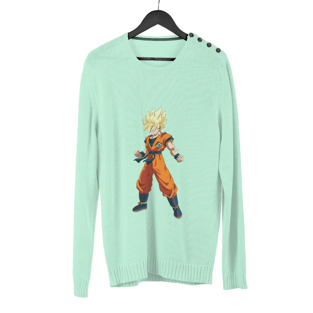 T-Shirts Custom: Goku Super Saiyan - Anime Power and Determination|goku power mode t shirt