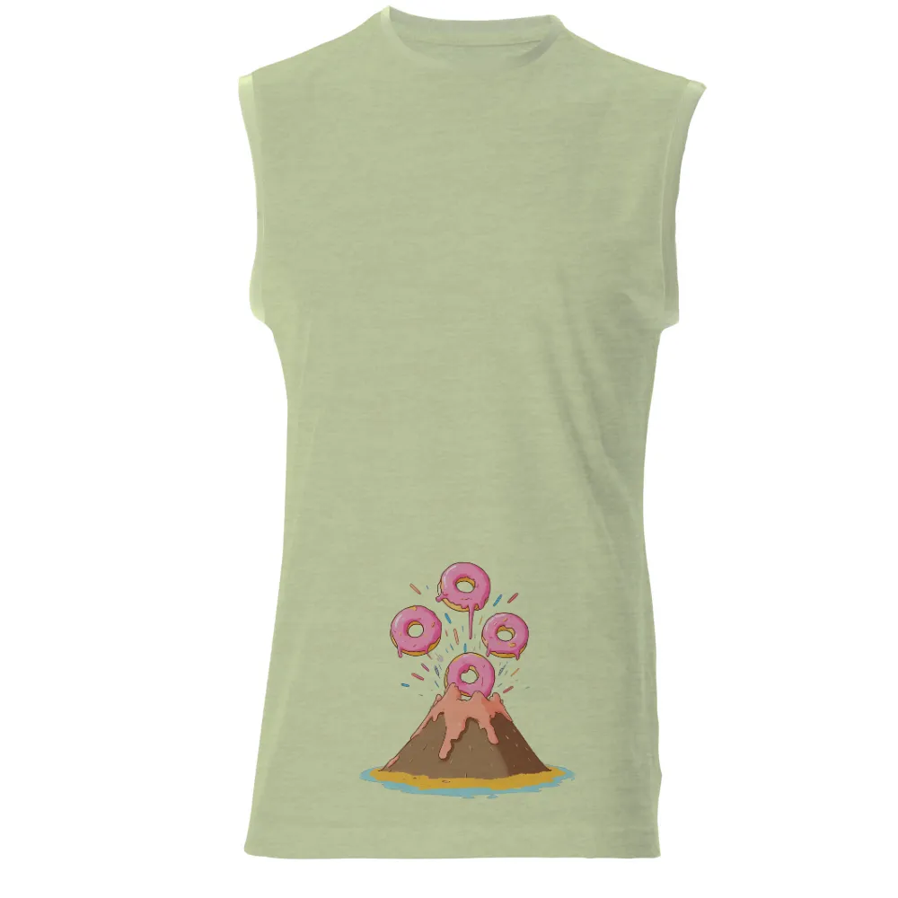 T-Shirts Design: Whimsical Donut Volcano - Funny & Quirky|final fantasy t shirts official