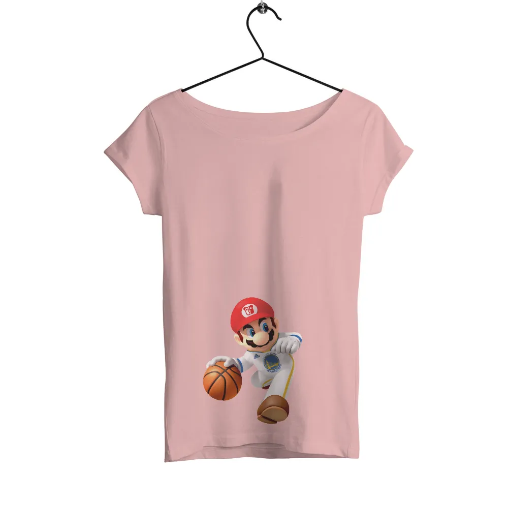 Custom T-Shirt Printing: Mario Meets the Golden State Warriors|super mario valentines day shirt