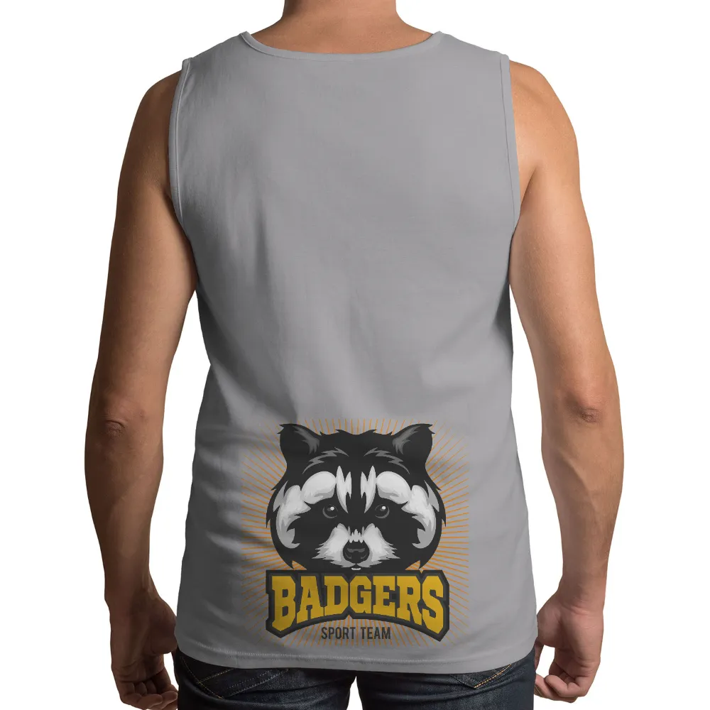 Customized Tee Shirts: Bold Badgers Mascot for Your Team|team robbo