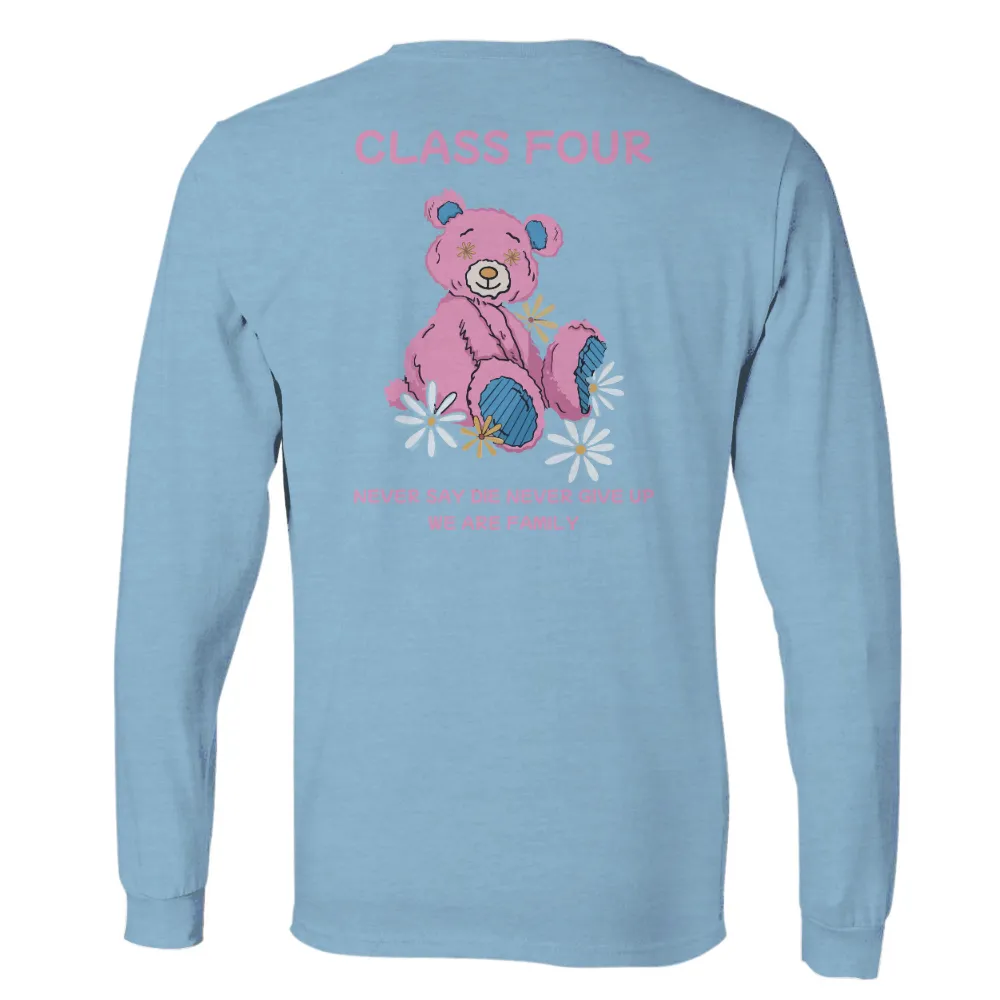 Tee Shirt Printing: Vintage Teddy Bear - Never Give Up|cute family easter shirts