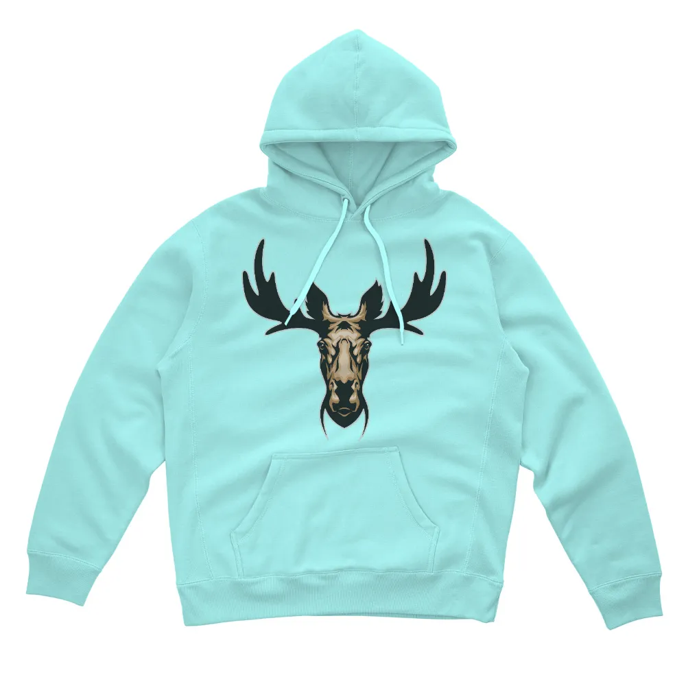 Majestic Moose T-Shirts Custom: Nature's Guardian|reign forest fronds camp shirt