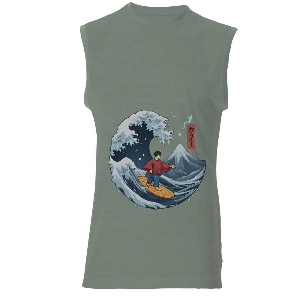 Tee Shirt Printing: Surfing the Great Wave - Japanese Culture Meets Modern Surfing| traditional Japanese attire