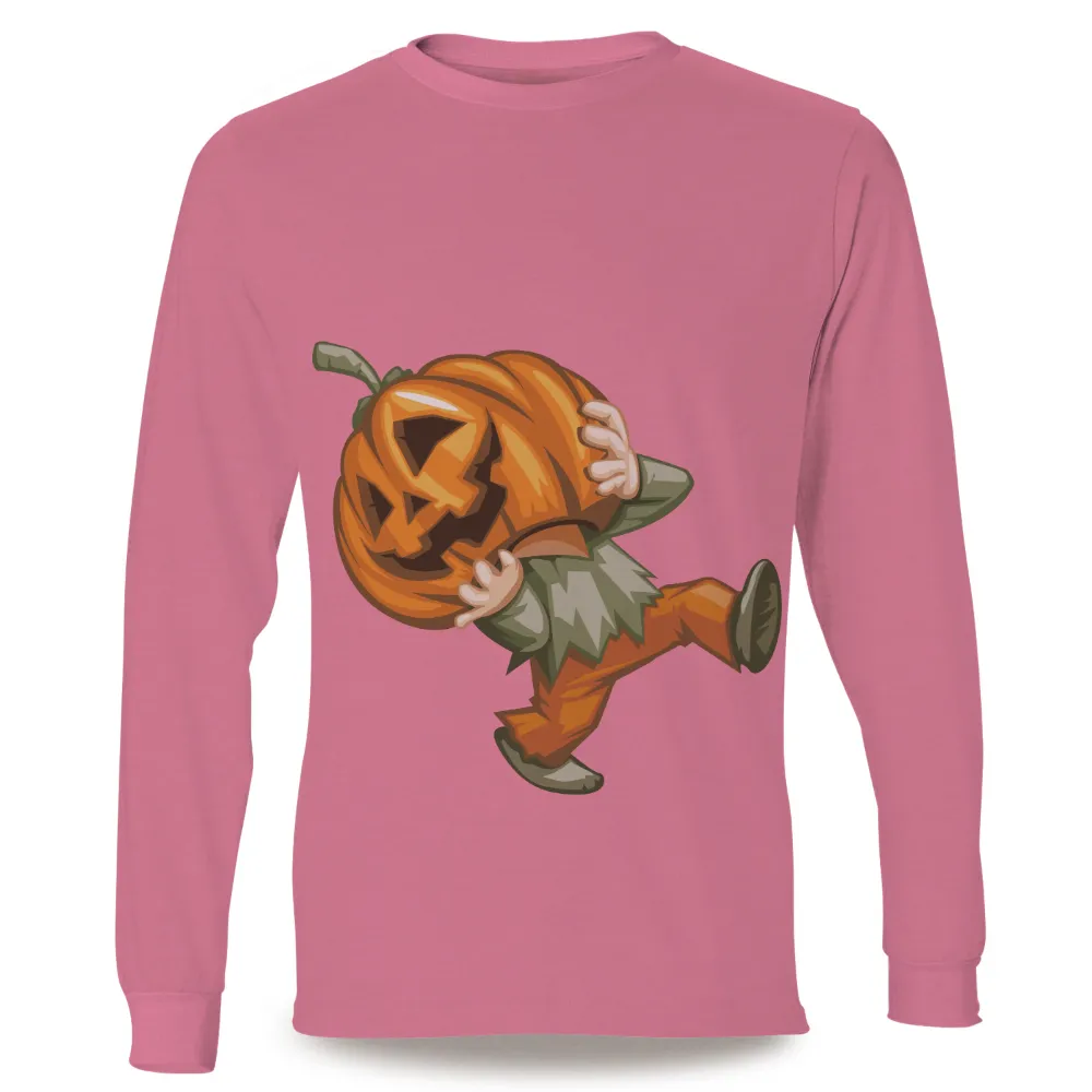 T-Shirts Design: Pumpkin Scarecrow Dancing in Halloween Fun|hot topic halloween horror nights shirt