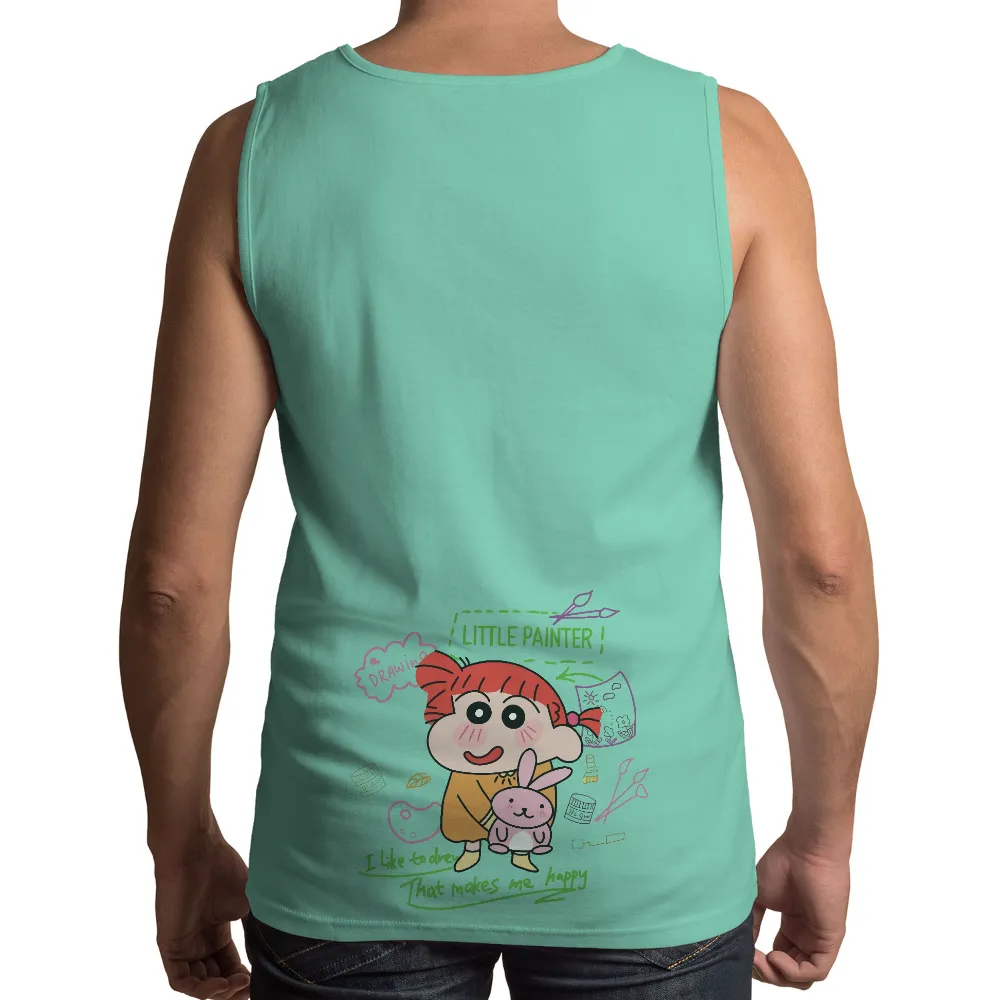 T-Shirts Custom: Little Painter - Drawing Happiness and Imagination|independence day drawing on t shirt