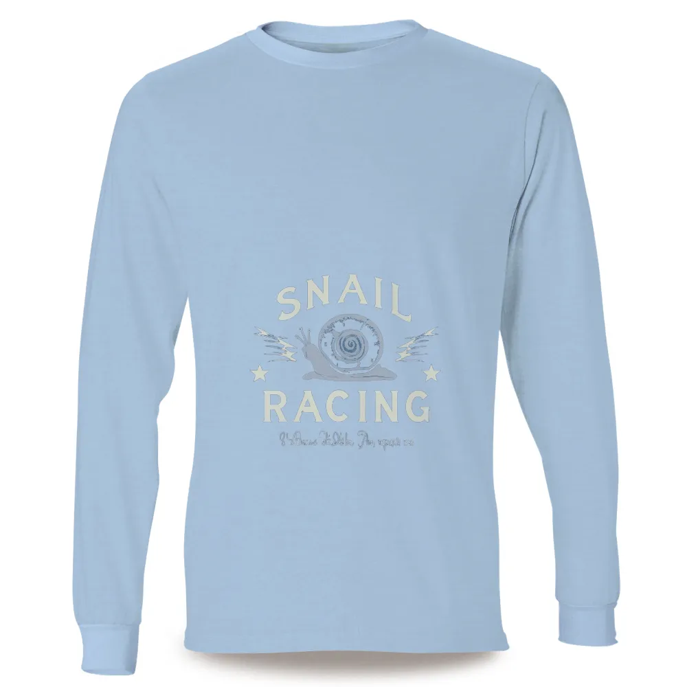 Custom Printing: Snail Racing - Humor, Whimsical, Cartoon, Stars, Speed|cartoon characters t shirts wholesale