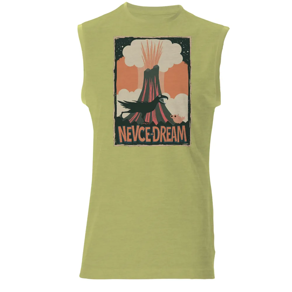 Graphic Tees: Nevce-Dream - Mythical Creatures and Volcanic Eruption|dallas stars reddit