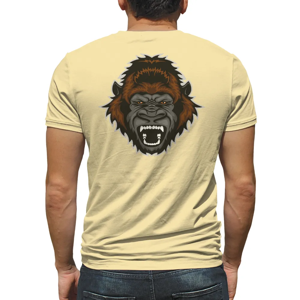 T-Shirts Custom: Fierce Gorilla Power - Nature's Intensity|social standard by sanctuary ladies tencel boyfriend shirt