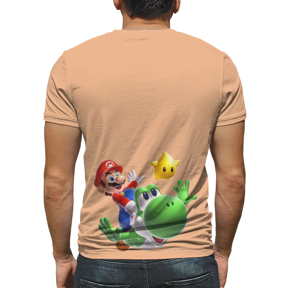 Tee Shirts Printed: Adventure with Mario and Yoshi|mario strikers battle league shirt