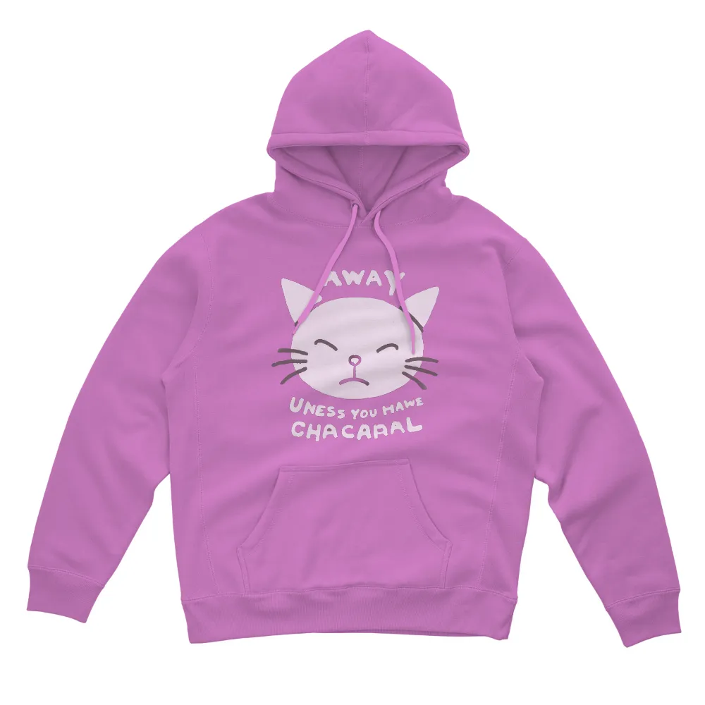 Custom T-Shirt Printing: Away Uness You Have Chacapal - Funny Cat Design|cute v day shirts