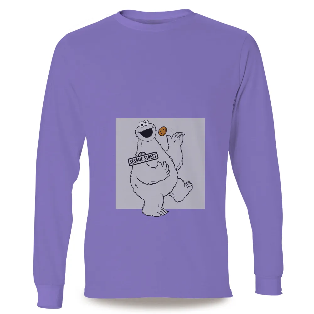 TShirt Printing: Cookie Monster's Joyful Moment with Cookies|cookies t shirt sale