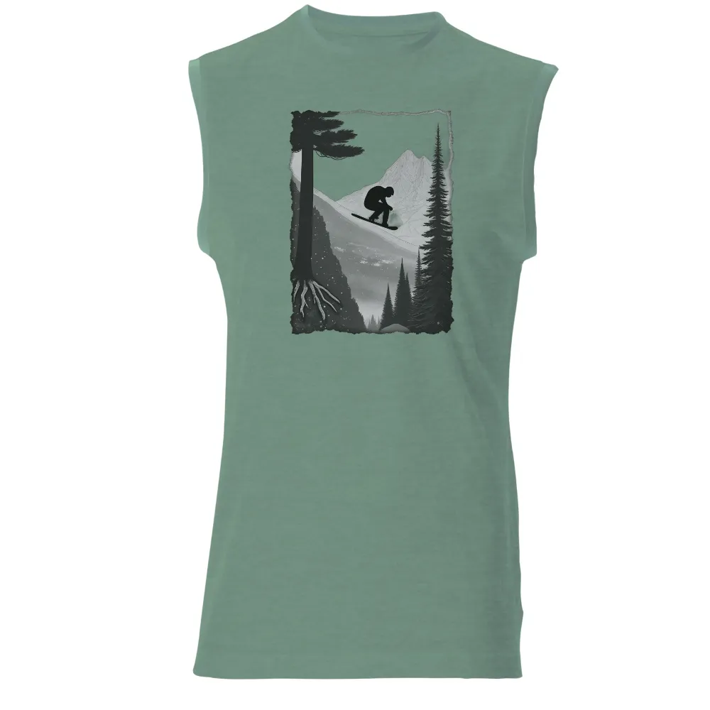 Graphic Tees: Snowboarding Adventure Under the Moonlit Sky|enes kanter freedom shirt