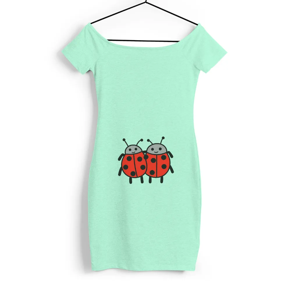 Tee Shirt Printing: Ladybug Friends - Minimalist Artistic Design|cute family 4th of july shirts