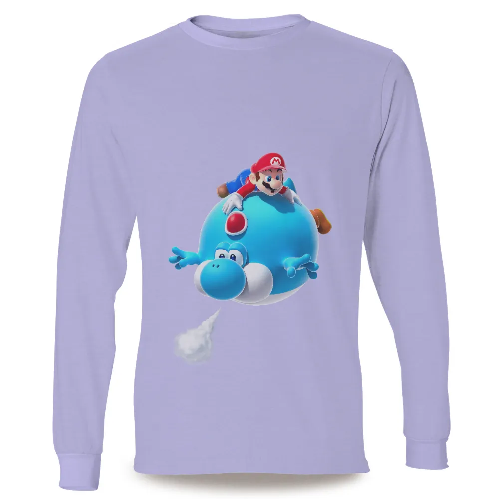 TShirt Printing: Mario Riding Yoshi - Adventure and Fun|bonkers mario t shirt