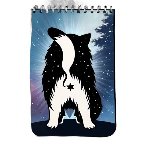 T-Shirts Custom: Papillon Dog Under the Stars - Artistic Design