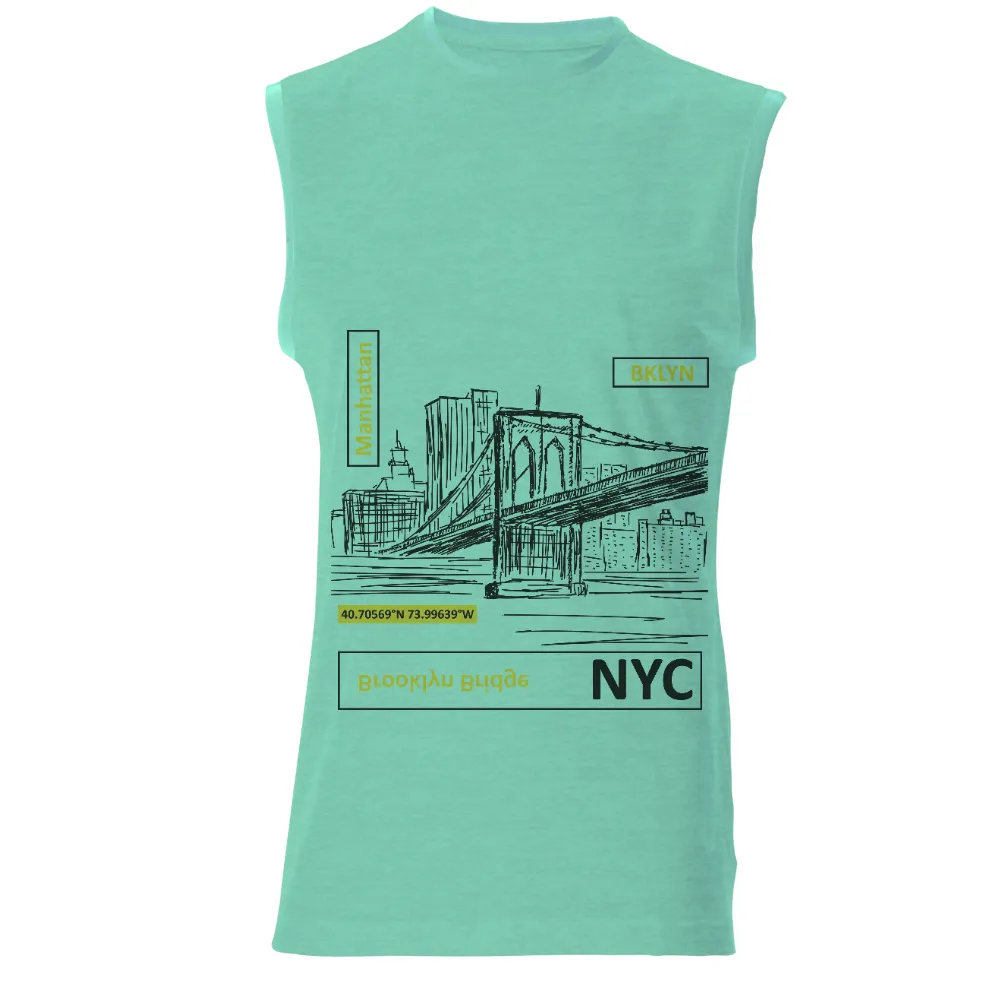 T-Shirts Pattern: Manhattan Meets Brooklyn - Vintage & Retro NYC Design|michael carter new york jets