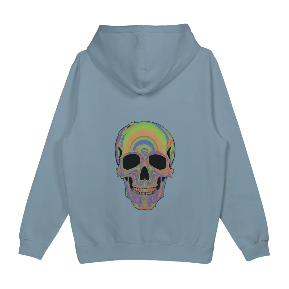 Tee Shirt Printing: Psychedelic Skull - Vibrant Colors and Deep Emotions|skull shirt animal crossing