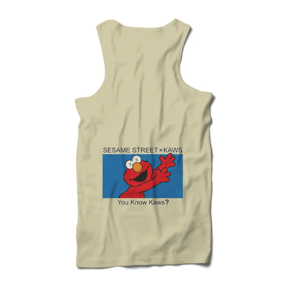 Sesame Street x KAWS T-Shirts Design: You Know KAWS?|kaws t shirt women