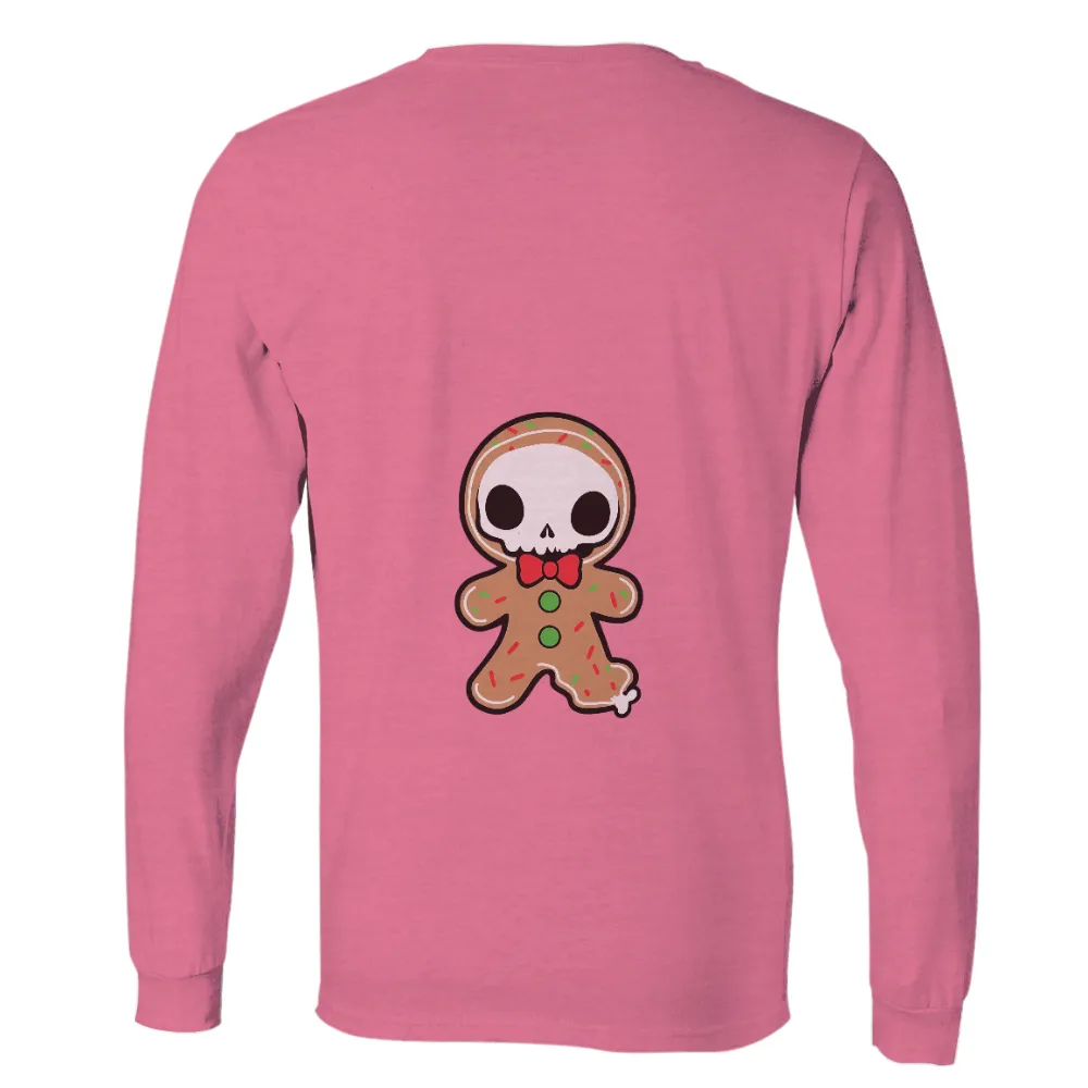 Shirts Graphic Tees: Whimsical Gingerbread Skull - Holiday Spirit|roblox skull shirt